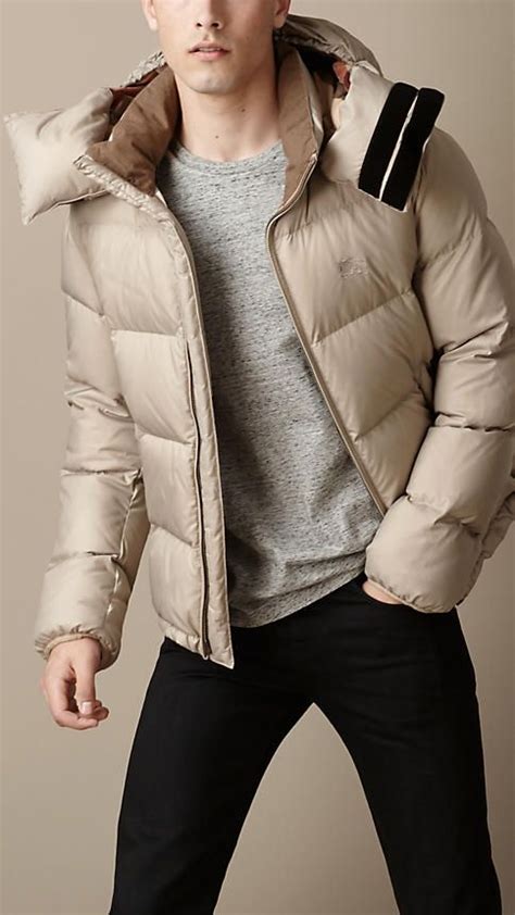 burberry men's jacket beige|burberry men's puffer jacket.